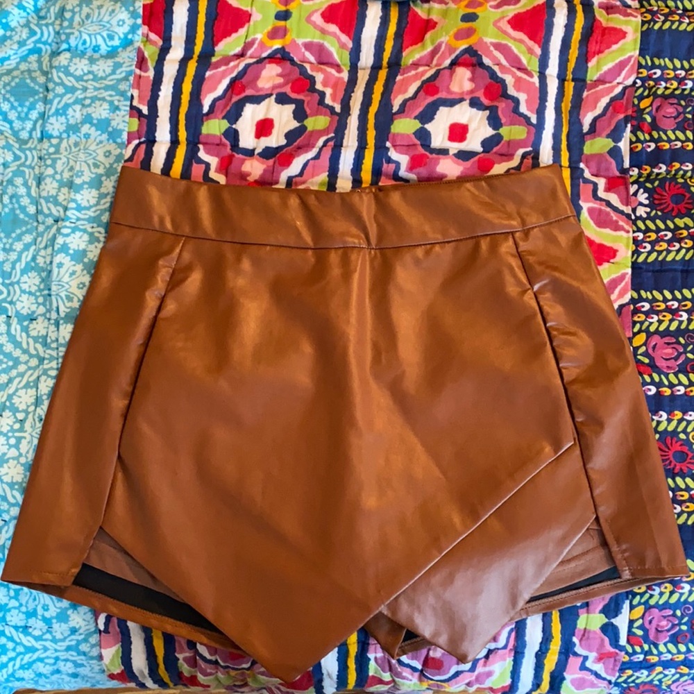 Leather Skort